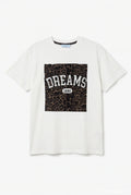 Leopar Baskı Detay Tshirt