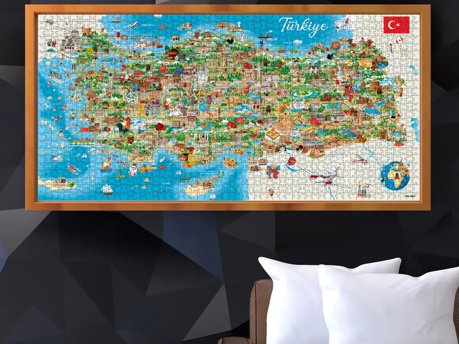 Türkiye Haritası 1500 Parça Puzzle