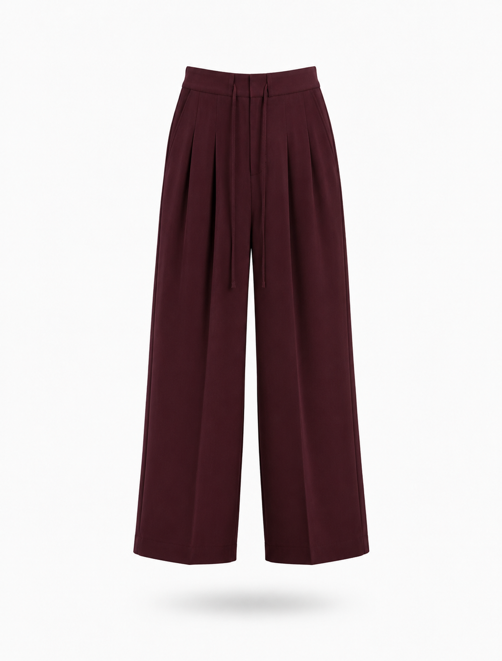 Bağcıklı Tensel Pantolon Bordo