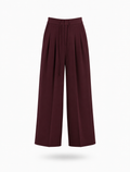 Bağcıklı Tensel Pantolon Bordo