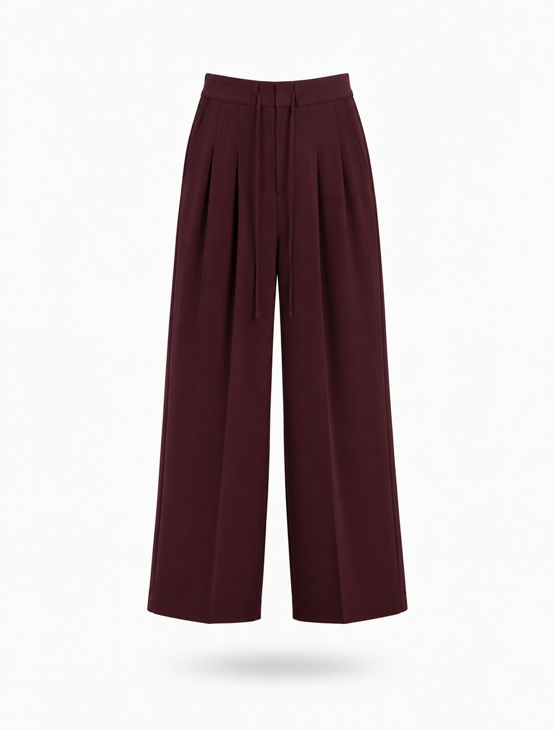 Bağcıklı Tensel Pantolon Bordo