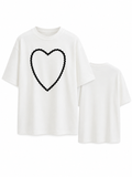 Sırtı Kalp Detaylı Tshirt