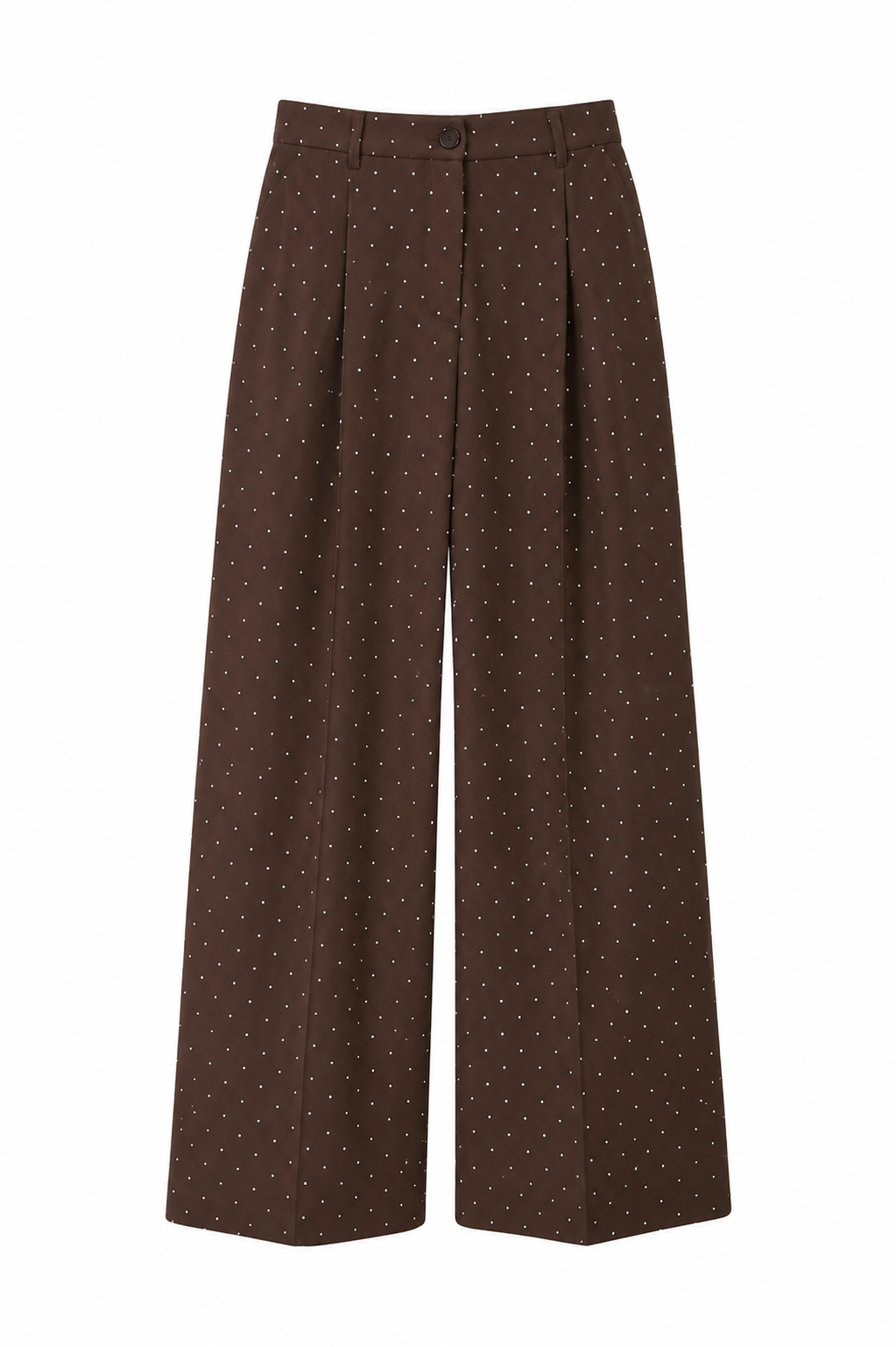 Taşlı Pantolon Kahve