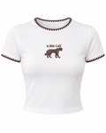 Nakış Detaylı T-shirt Ekru