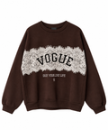 Vogue Dantel Detaylı Sweatshirt