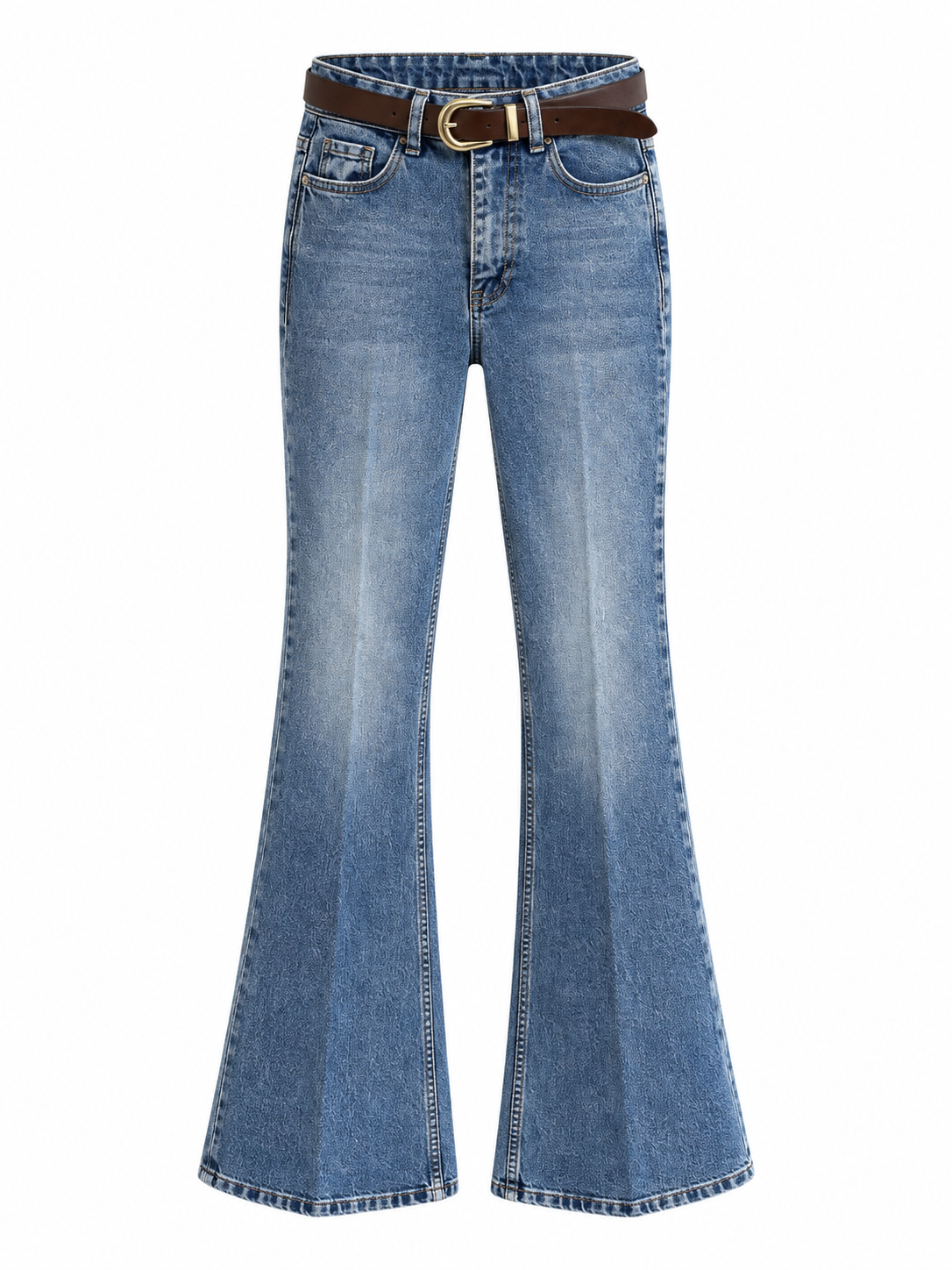 İspanyol Paça Denim Pantolon
