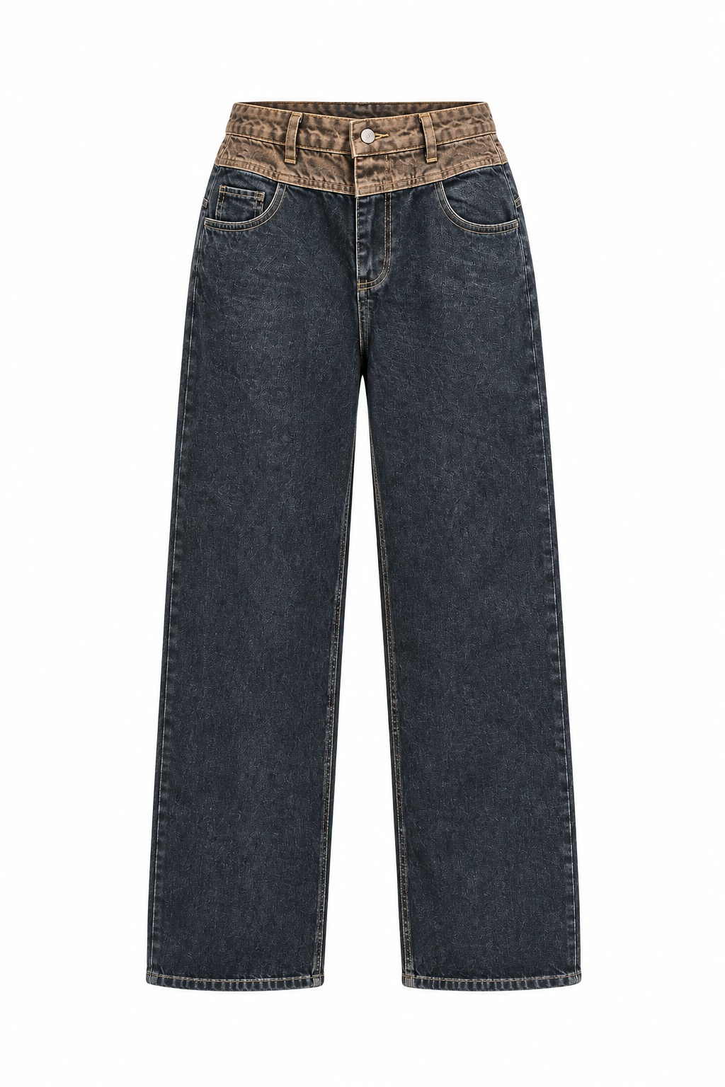 Çift Renk Denim Pantolon