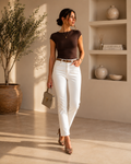 Ekru Momfit Jean