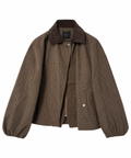 Kadife Yaka Ekose Bomber Mont