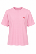 Mini Heart Tshirt Pudra