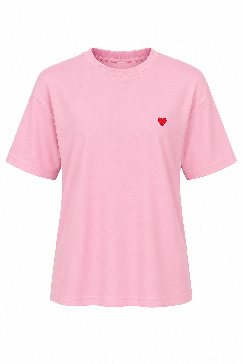 Mini Heart Tshirt Pudra