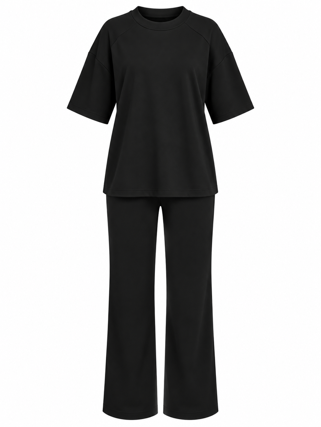 Siyah Oversize İkili Takım