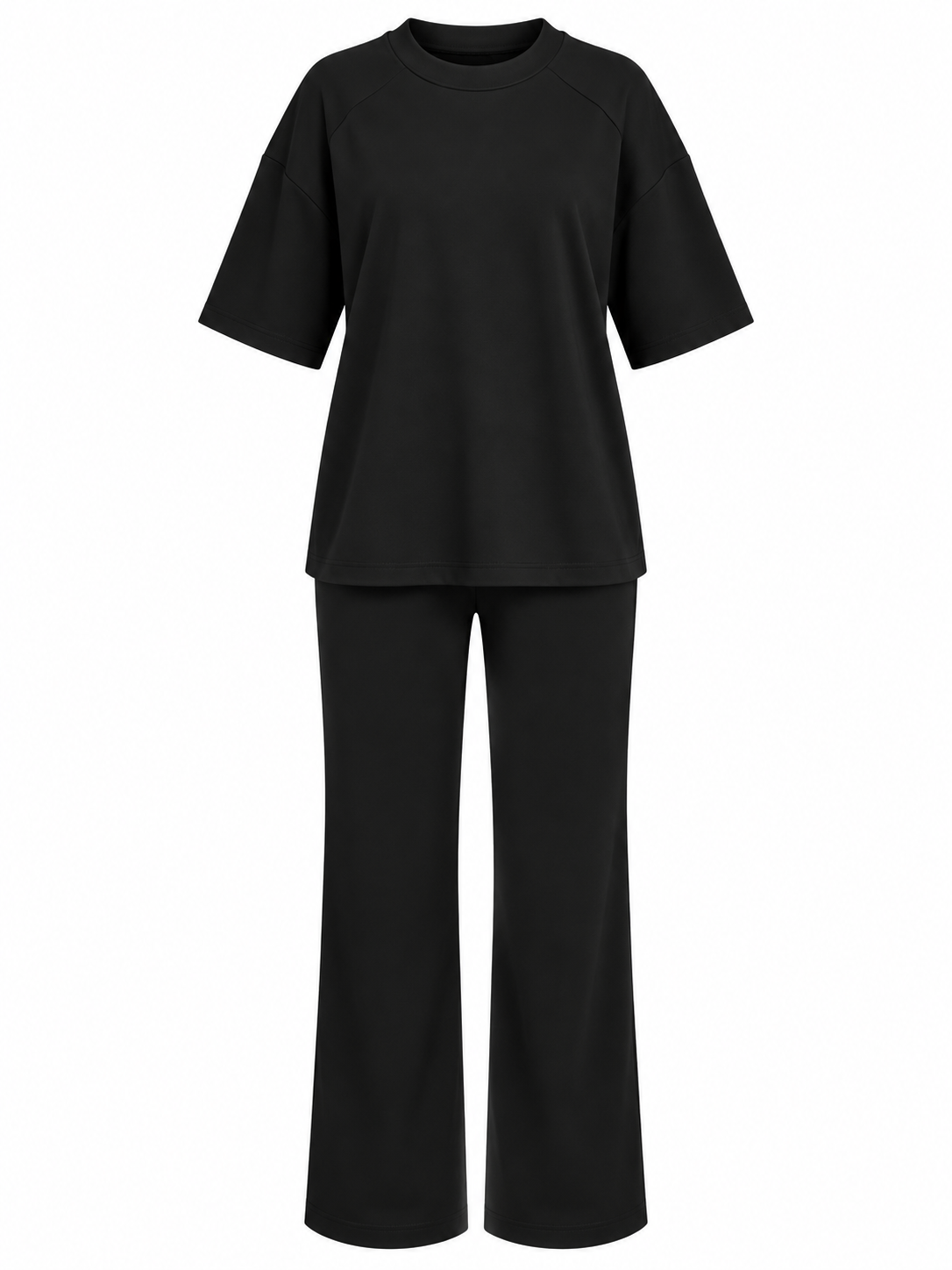 Siyah Oversize İkili Takım