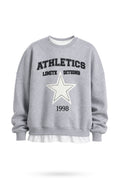 T-shirt Detaylı Sweatshirt - Gri