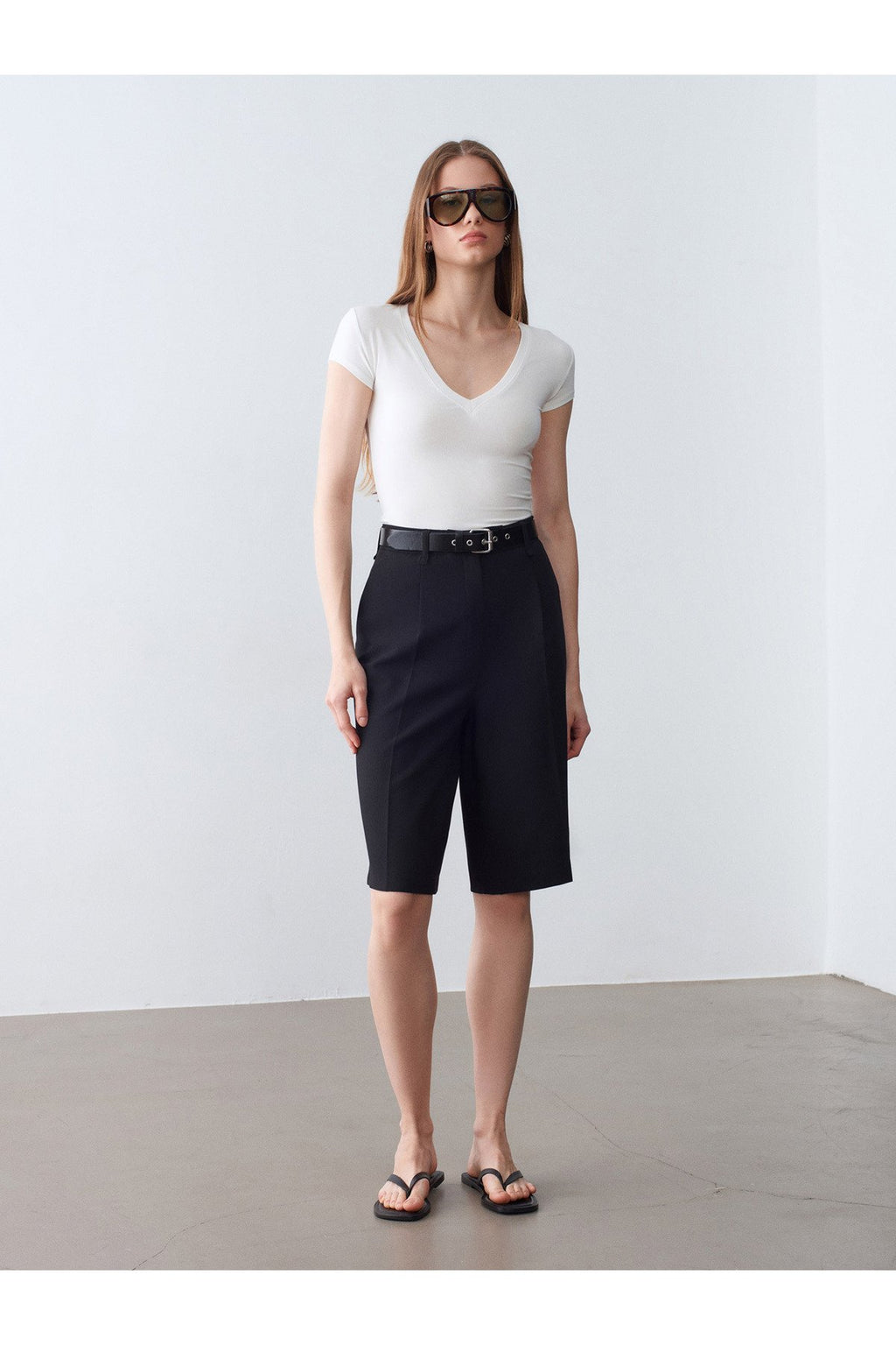 32799 V Yaka Top-Ekru