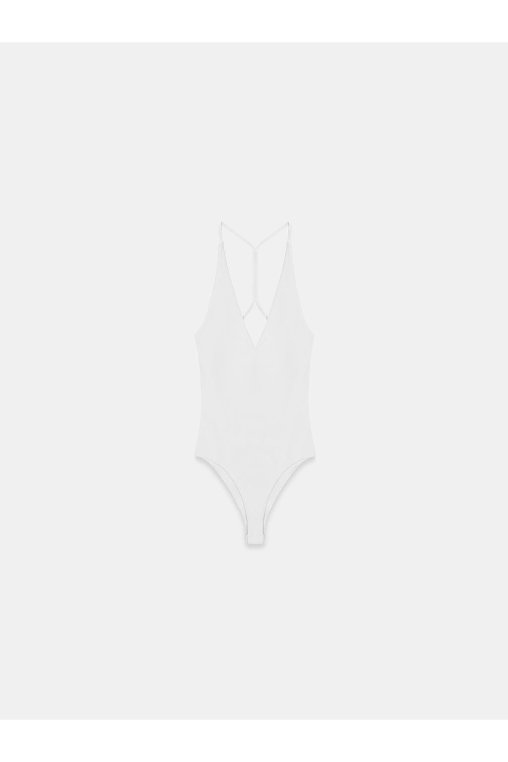 21175 Halter Yaka Bodysuit-Beyaz