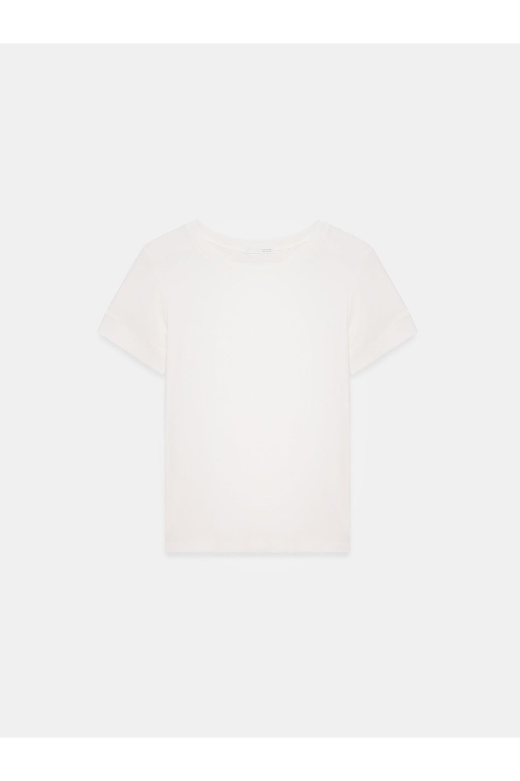 32637 Bisiklet Yaka T-Shirt-Ekru