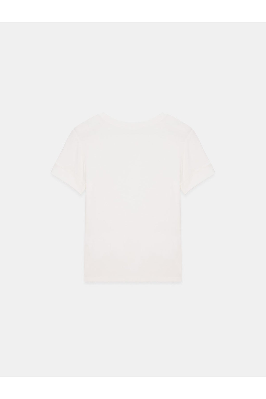 32637 Bisiklet Yaka T-Shirt-Ekru