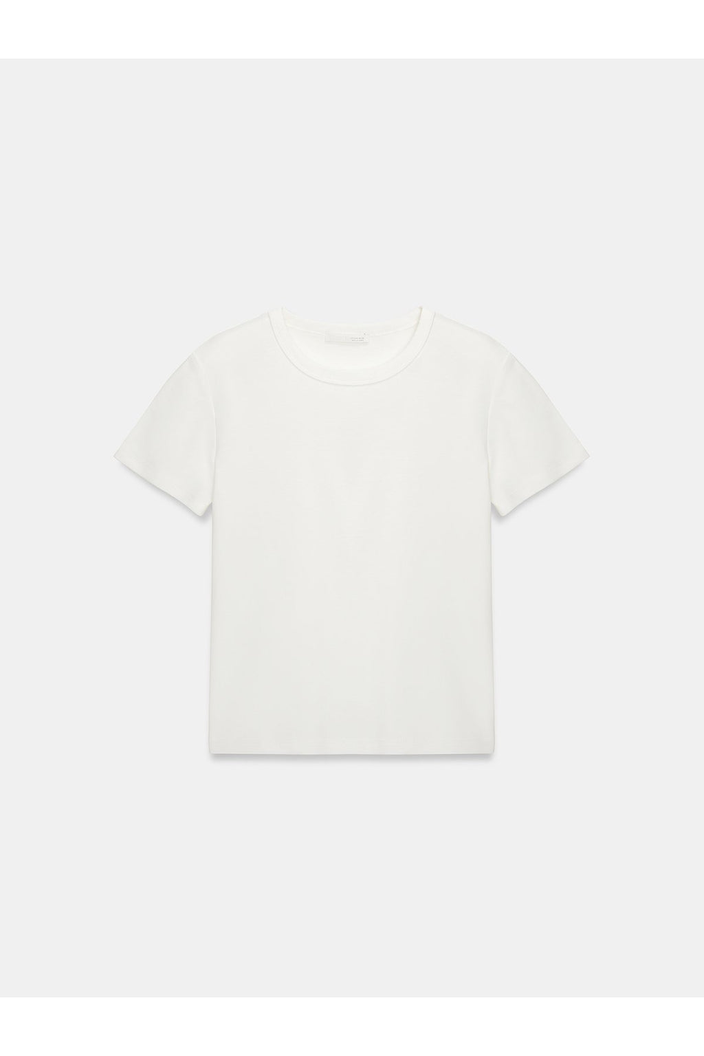 32779 Bisiklet Yaka T-shirt-Ekru