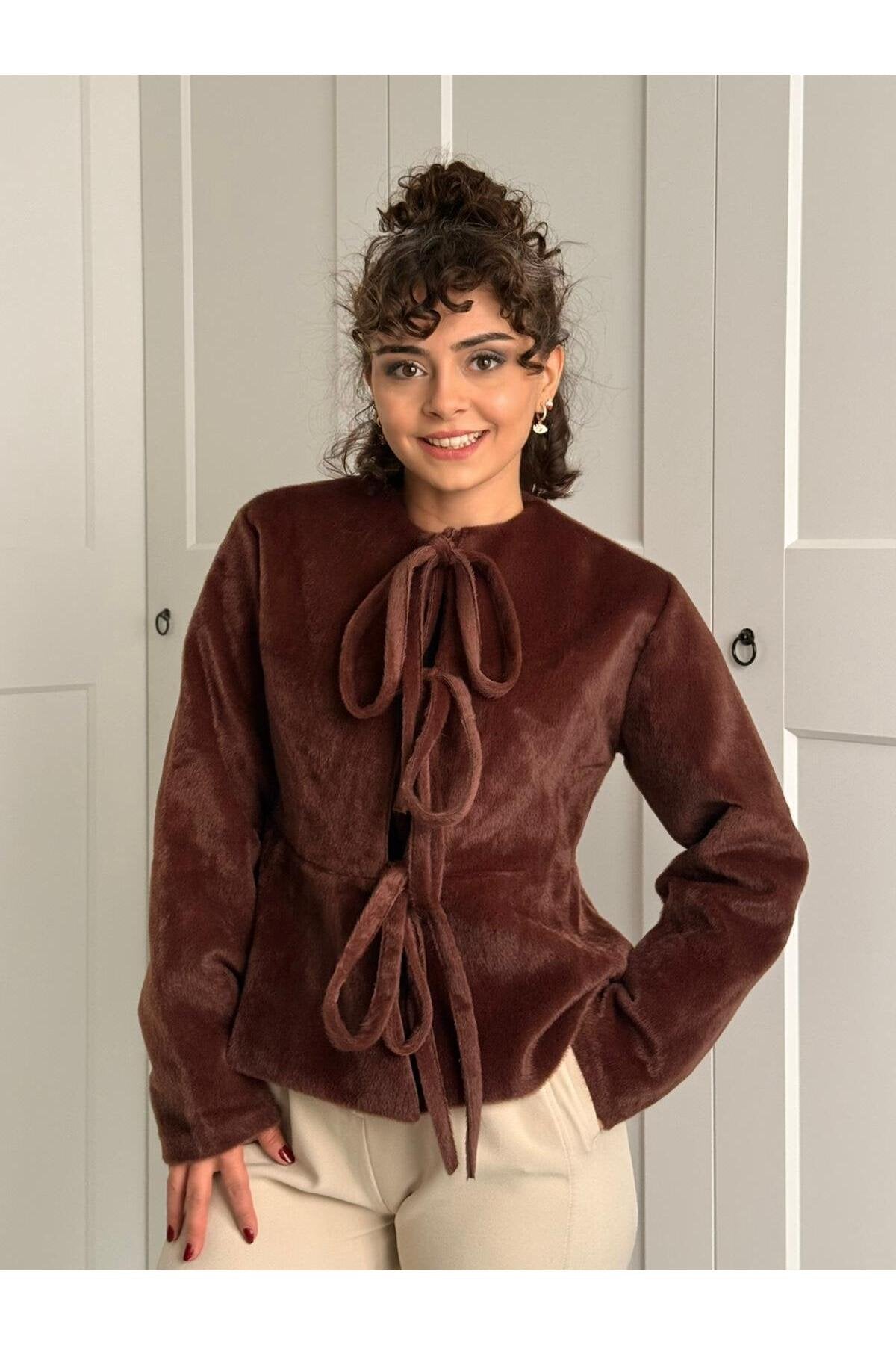 Bağlamalı Goldfox Ceket -Kahverengi
