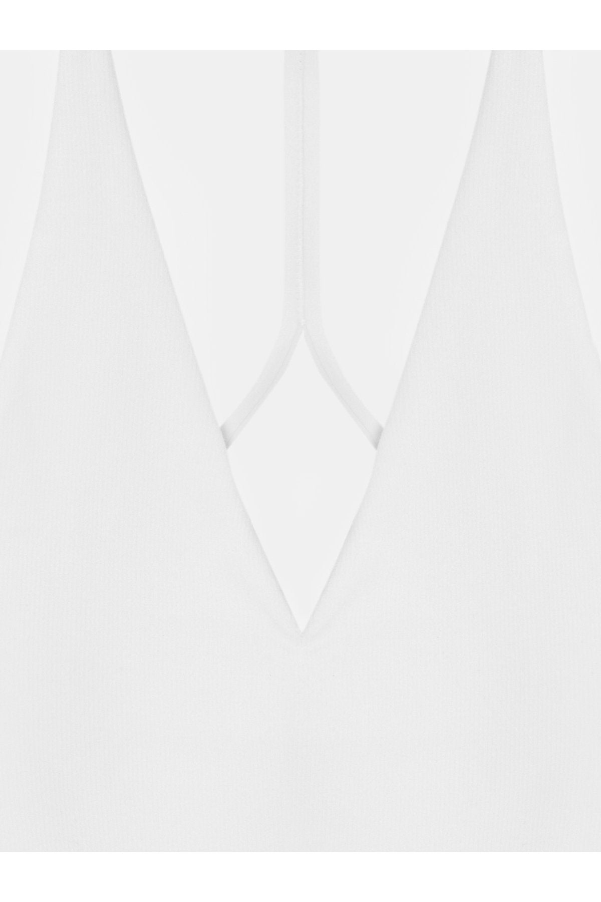 21175 Halter Yaka Bodysuit-Beyaz