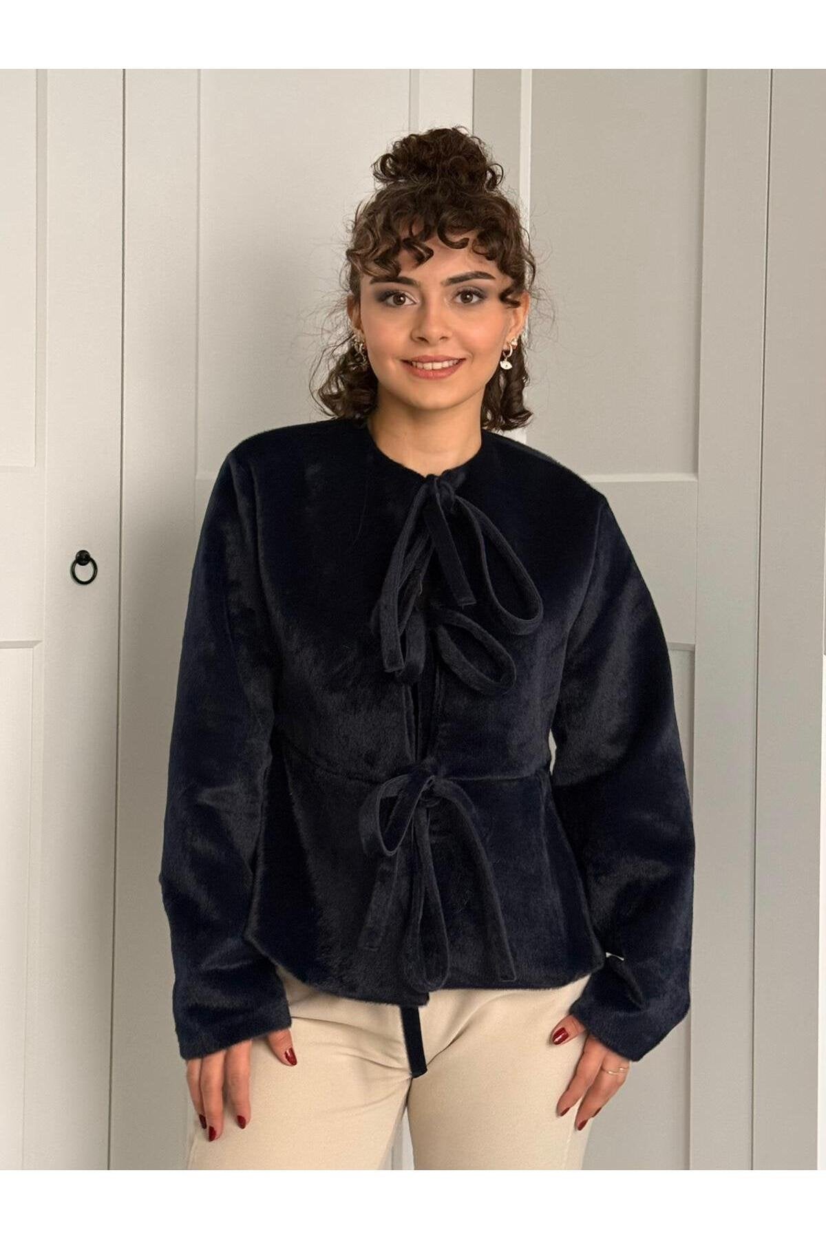 Bağlamalı Goldfox Ceket -Lacivert