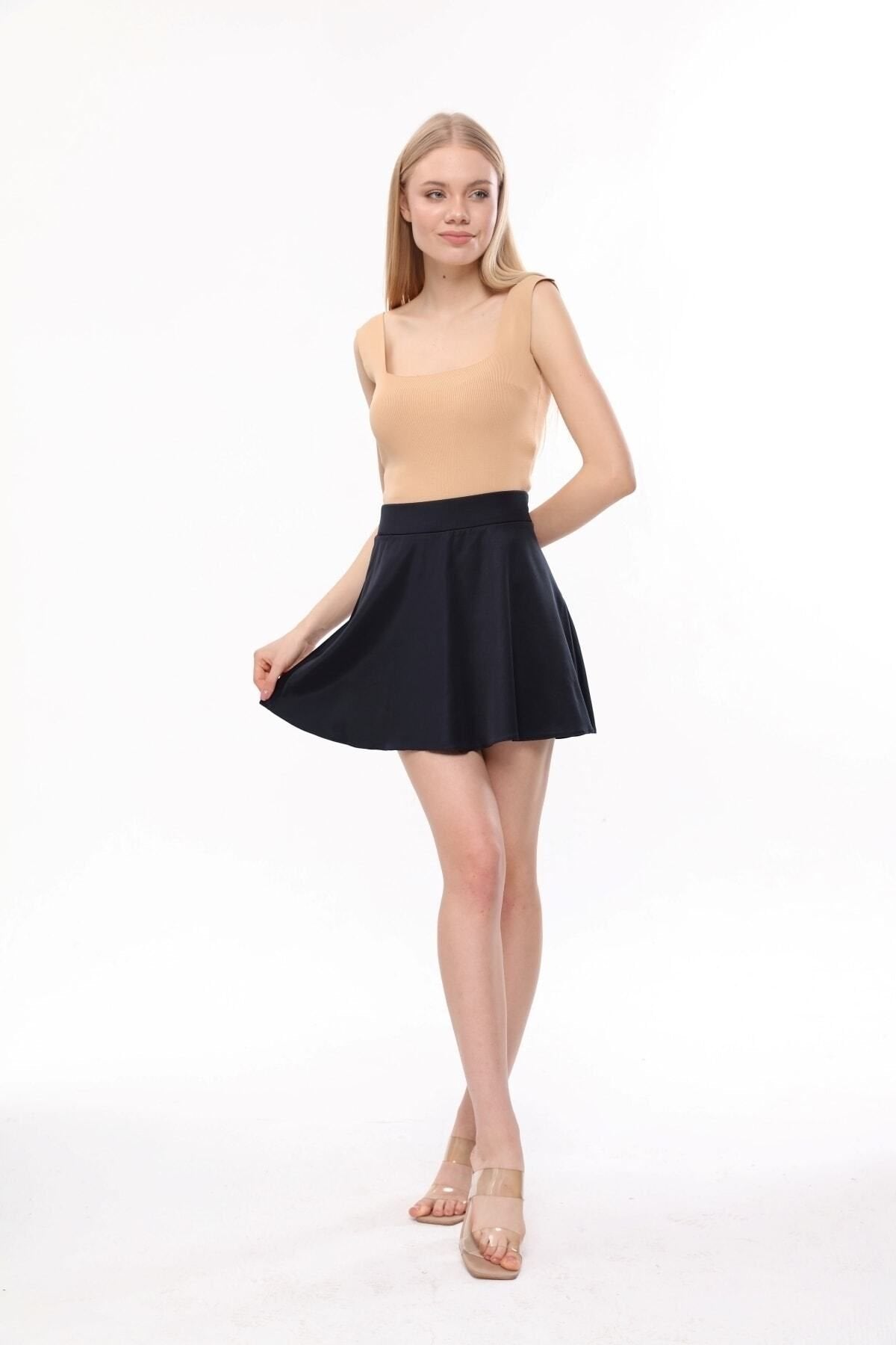 Mini Kloş Etek -Turuncu
