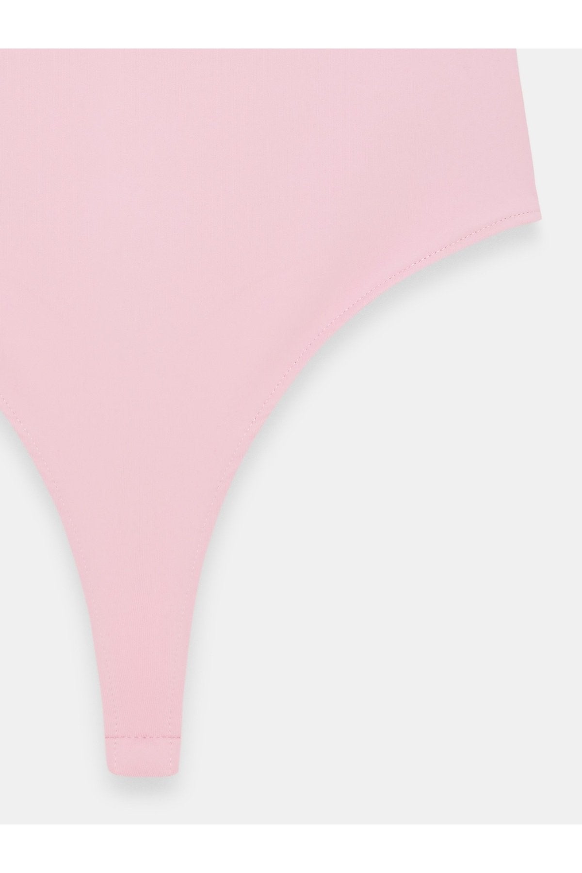 21216 Askılı Bodysuit-Toz Pembe