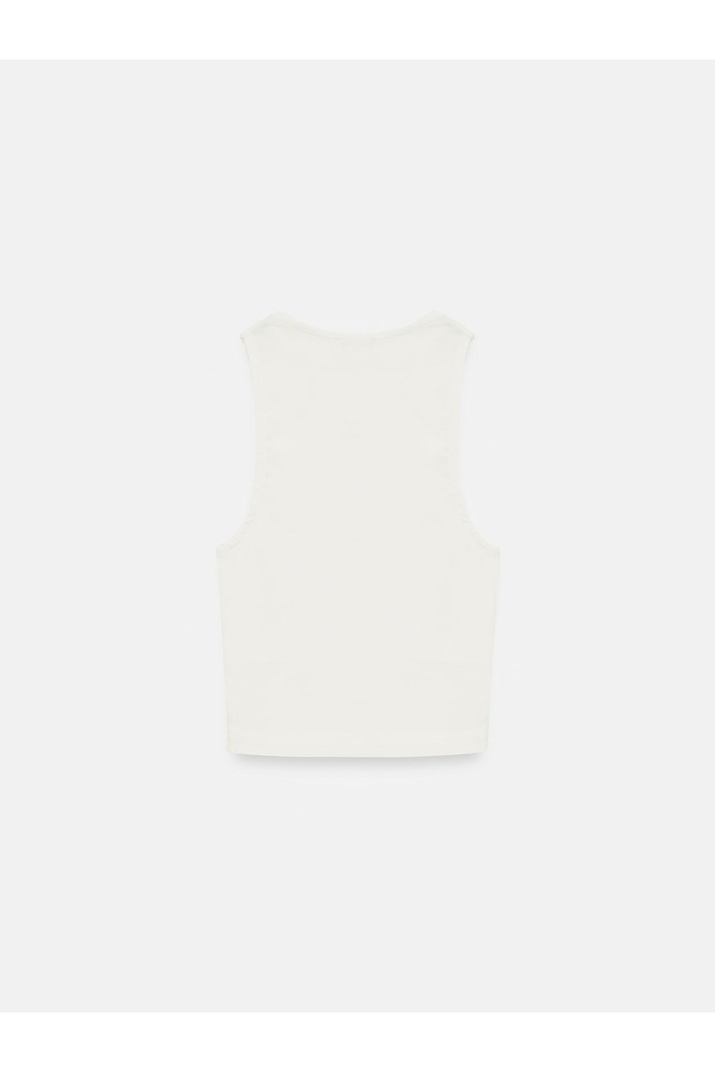 32941 Halter Yaka Crop Top-Ekru