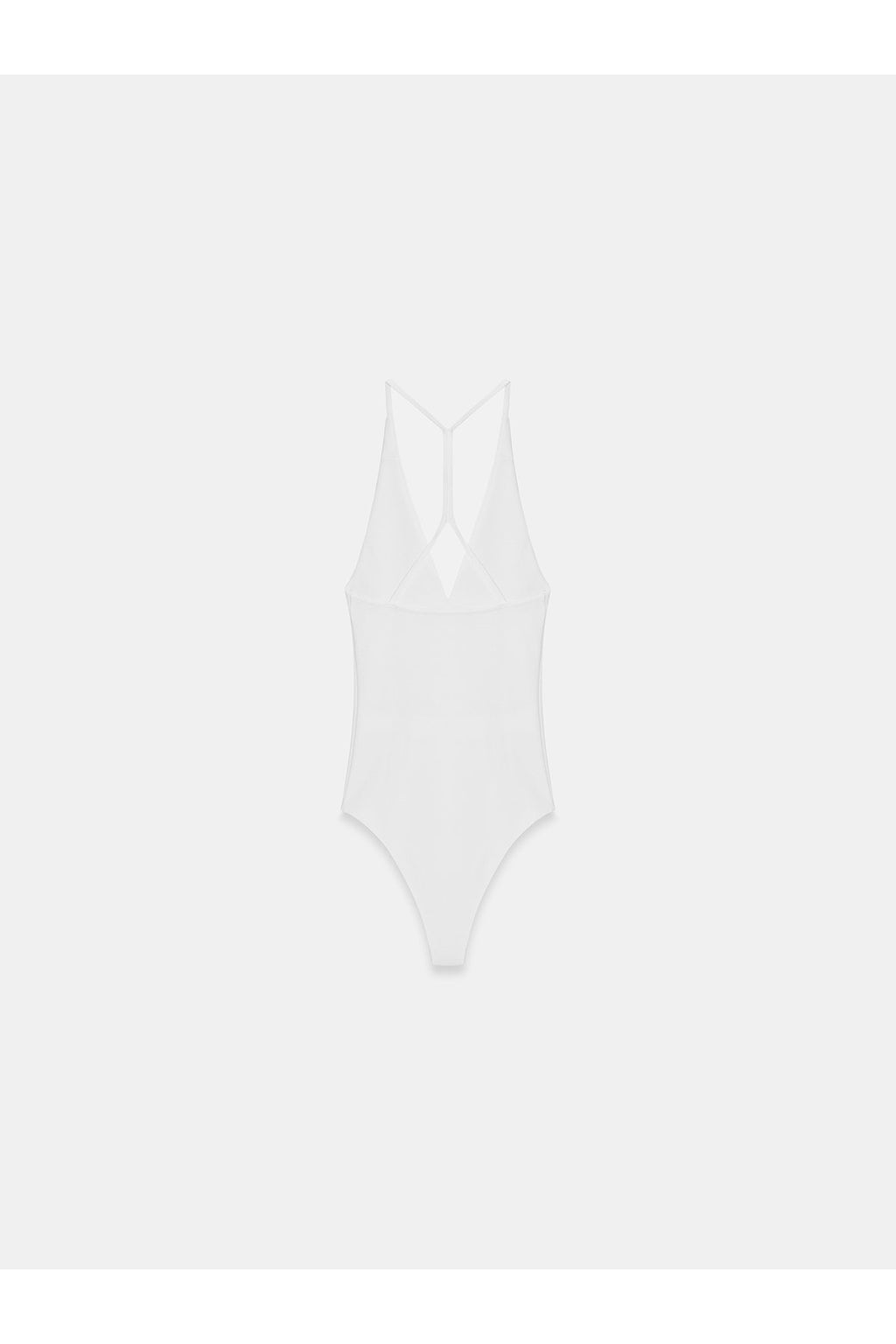 21175 Halter Yaka Bodysuit-Beyaz