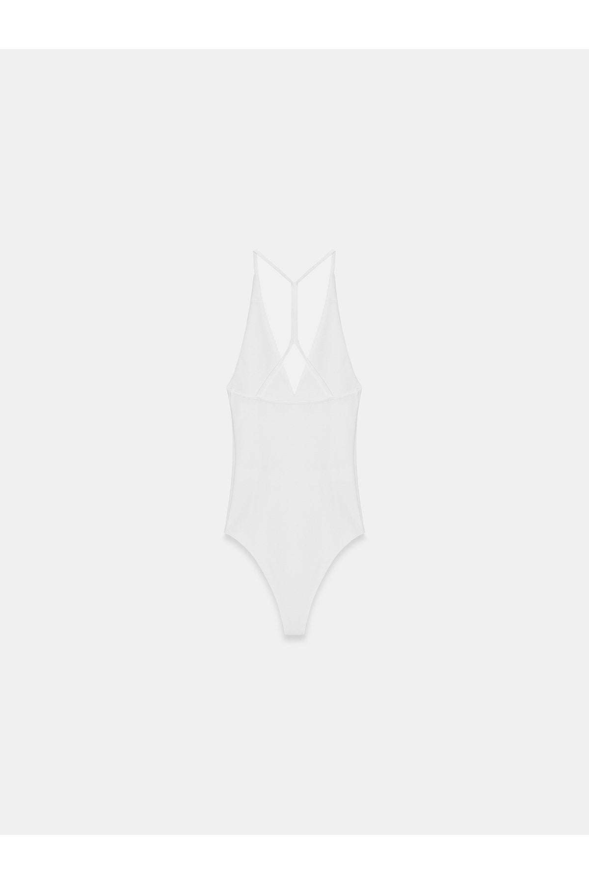 21175 Halter Yaka Bodysuit-Beyaz