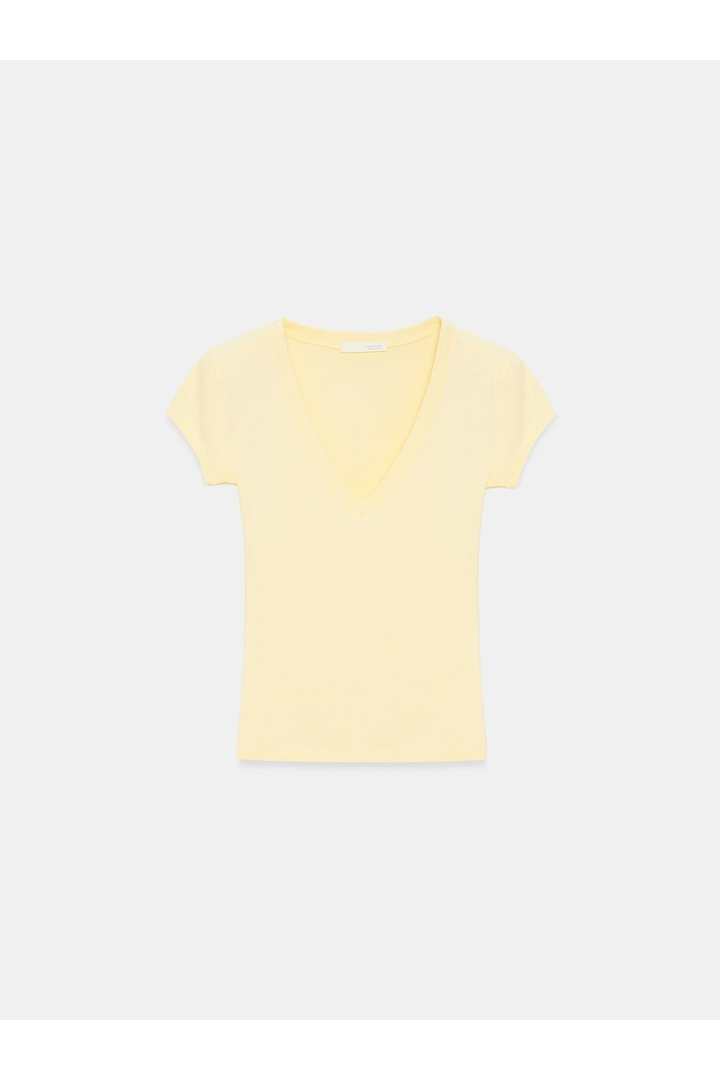 32799 V Yaka Top-Açık Sarı