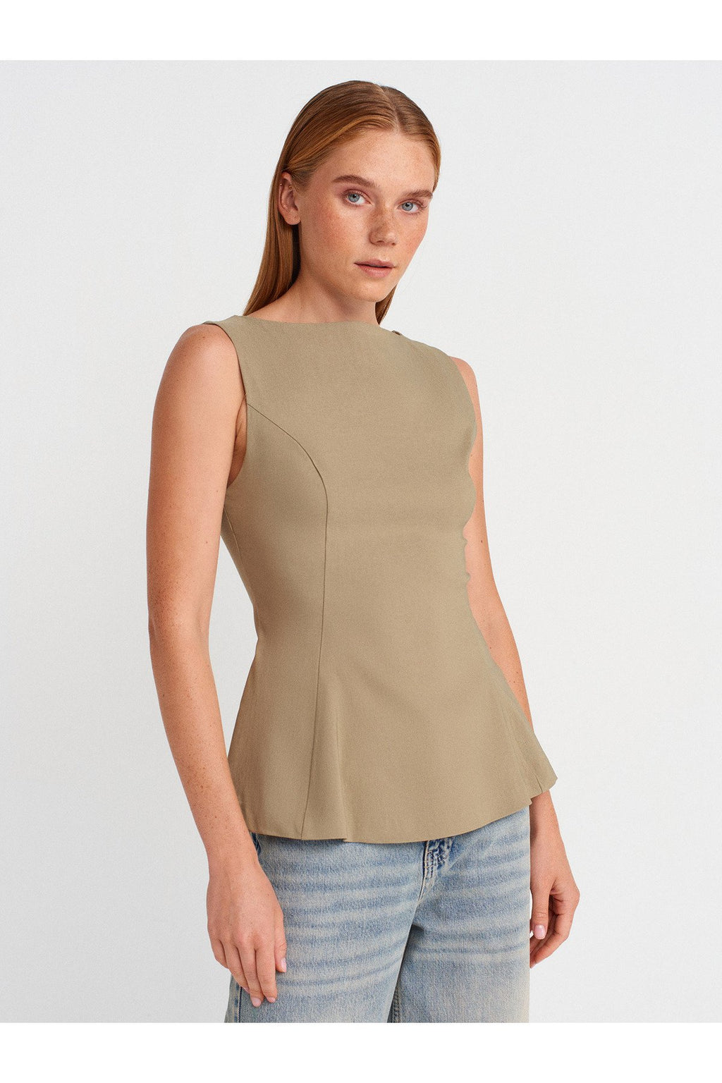 50281 Peplum Top-Çağla