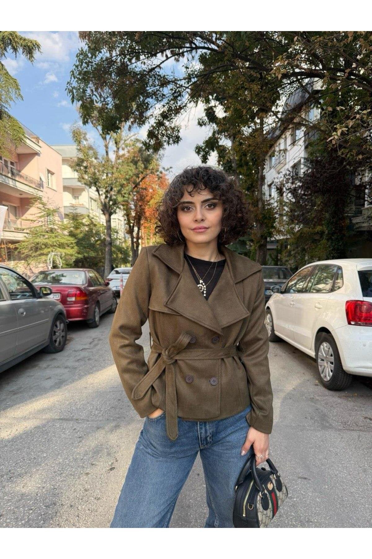 Bağlamalı Goldfox Ceket -Kahverengi