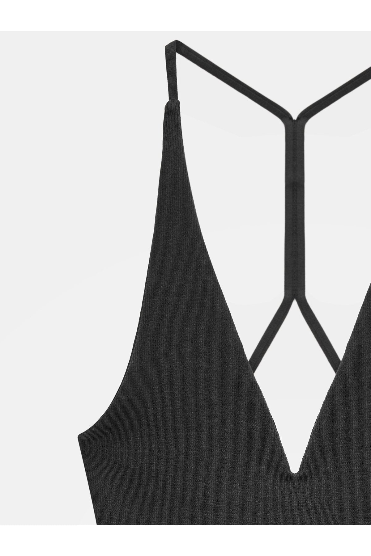 21175 Halter Yaka Bodysuit-Siyah