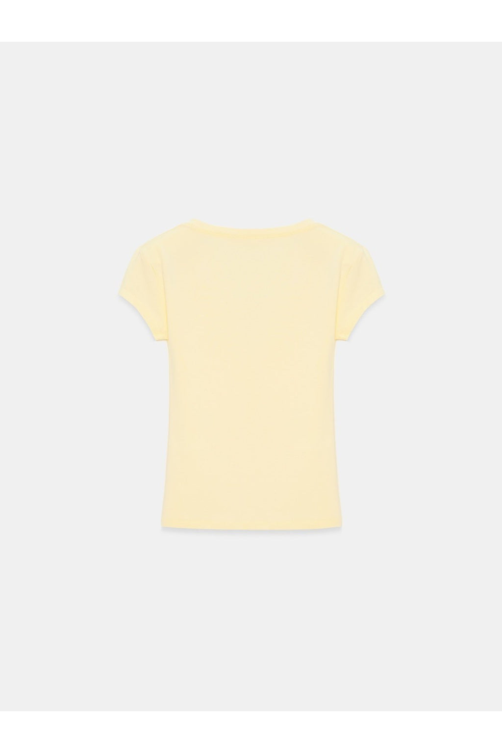 32799 V Yaka Top-Açık Sarı