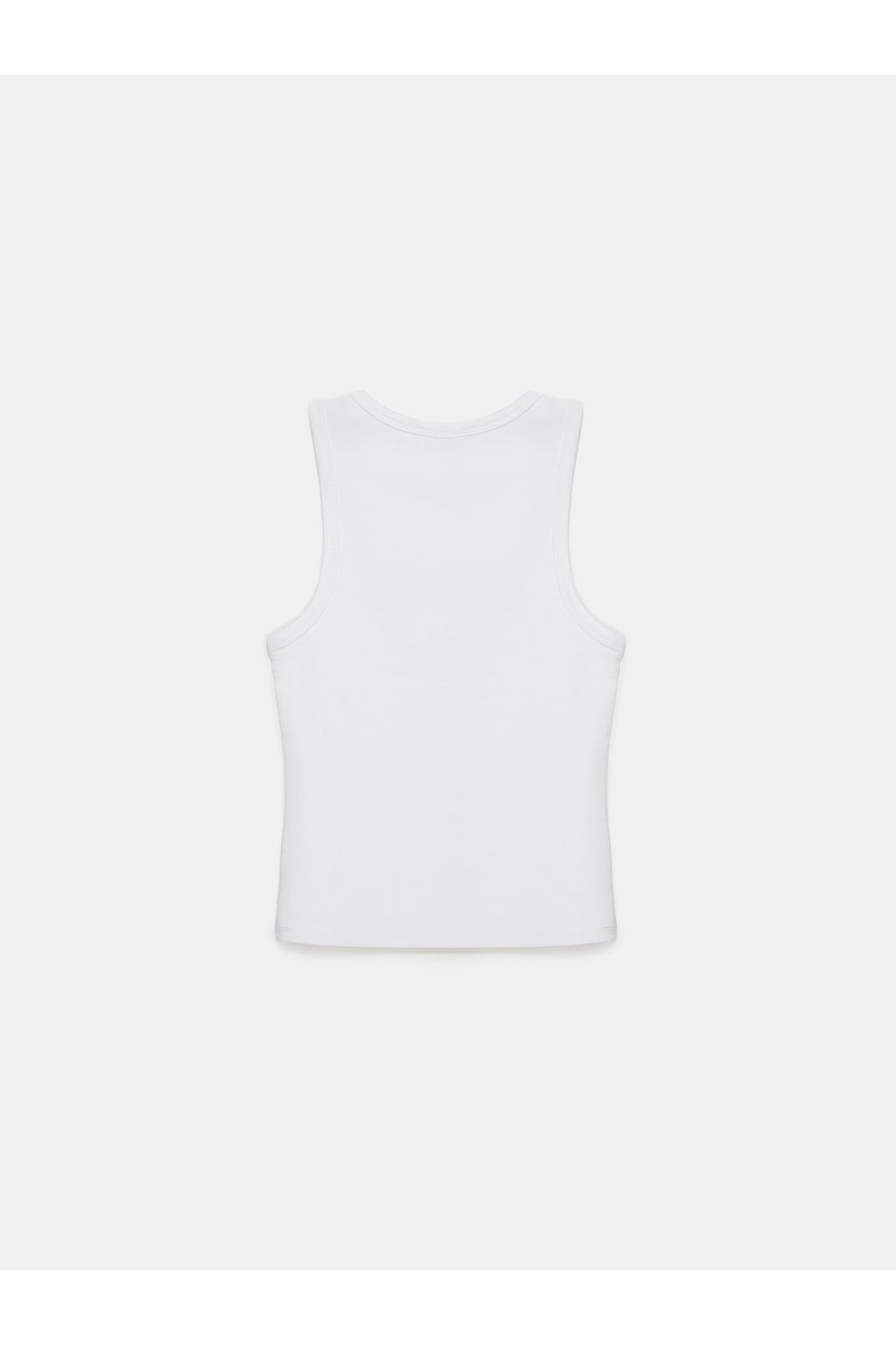 21259 Bisiklet Yaka Top-Beyaz