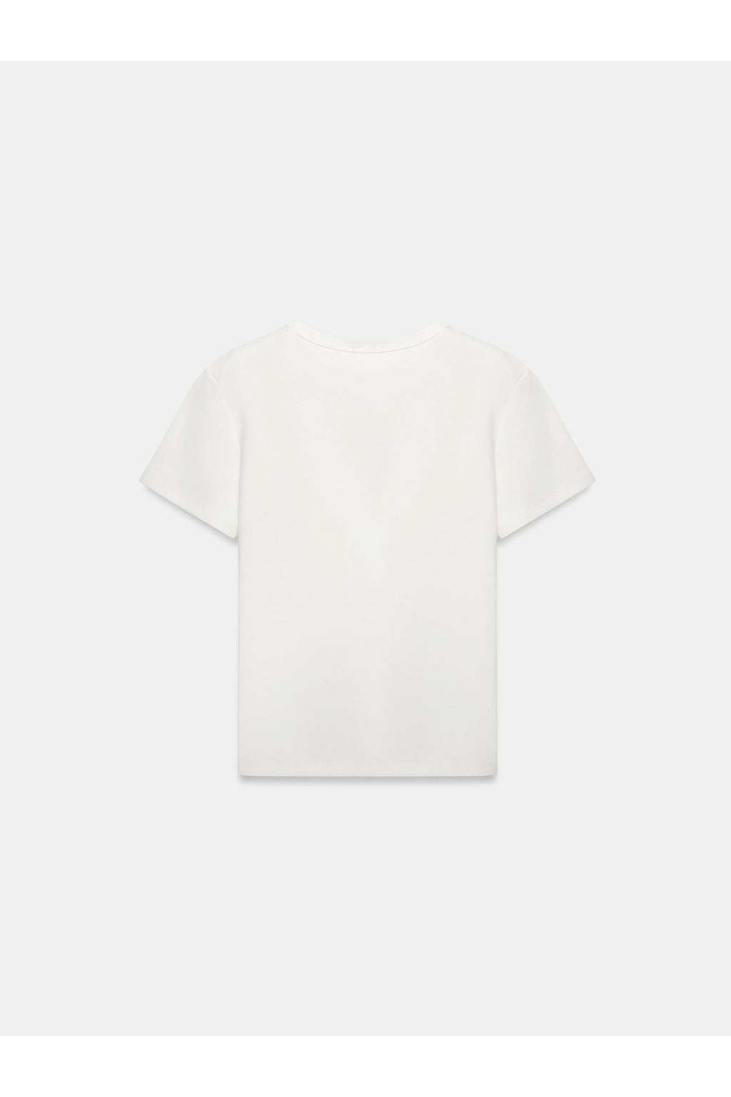 32779 Bisiklet Yaka T-shirt-Ekru