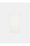 21222 V Yaka Basic Top-Ekru