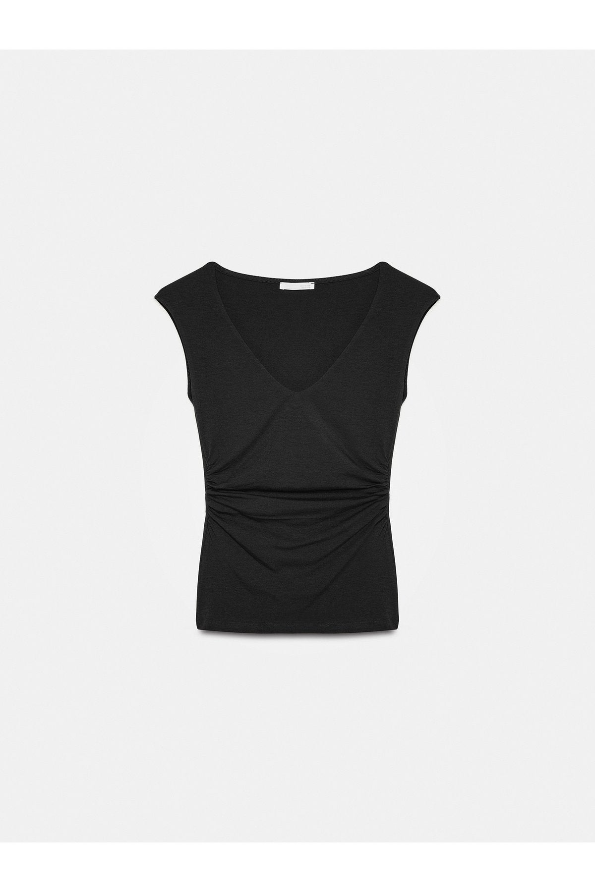 21222 V Yaka Basic Top-Siyah