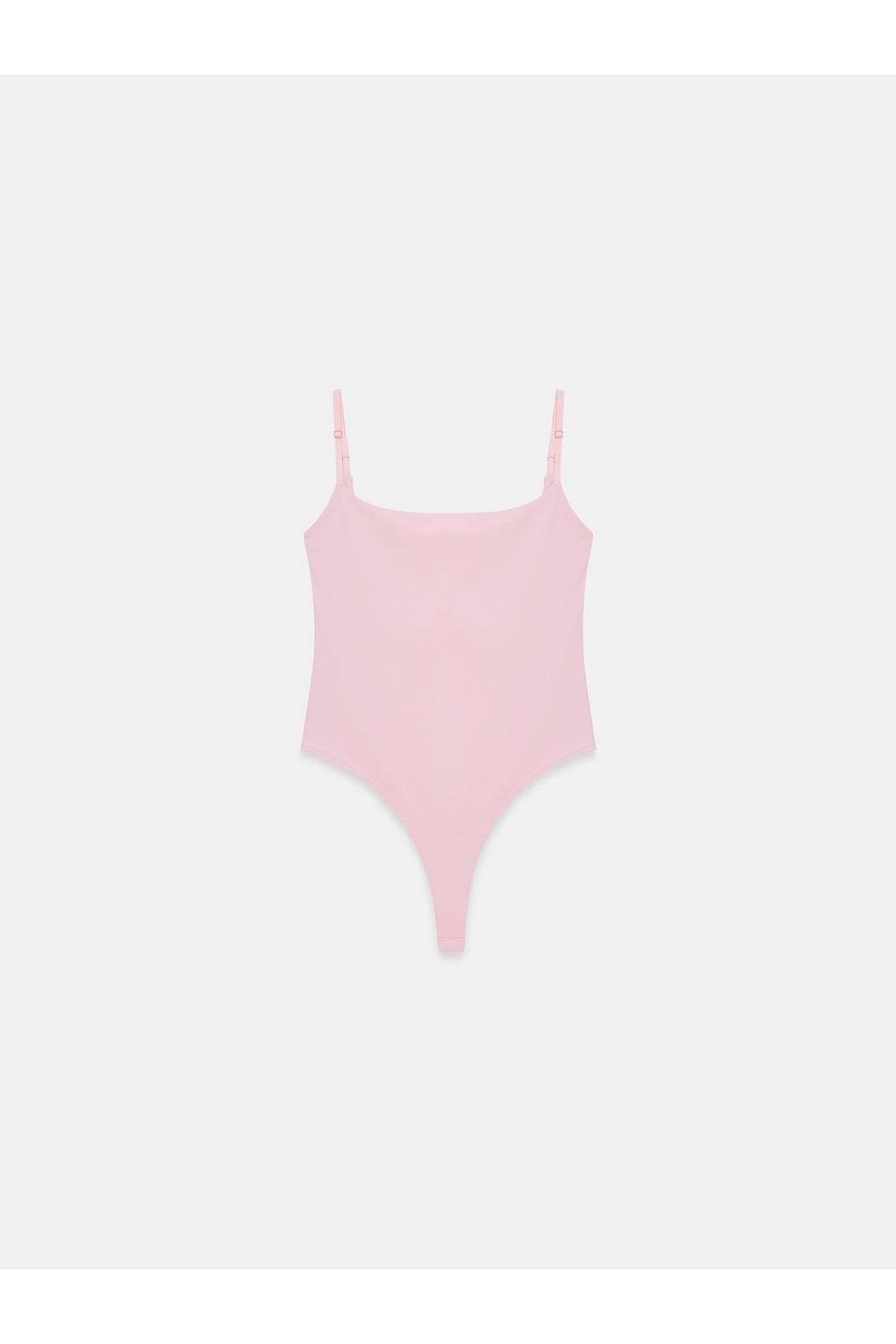 21216 Askılı Bodysuit-Toz Pembe