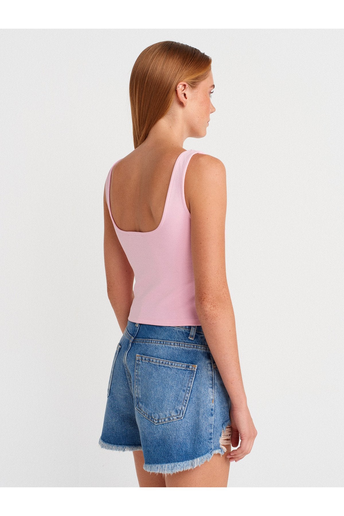 31978 Fermuarlı Top-Toz Pembe