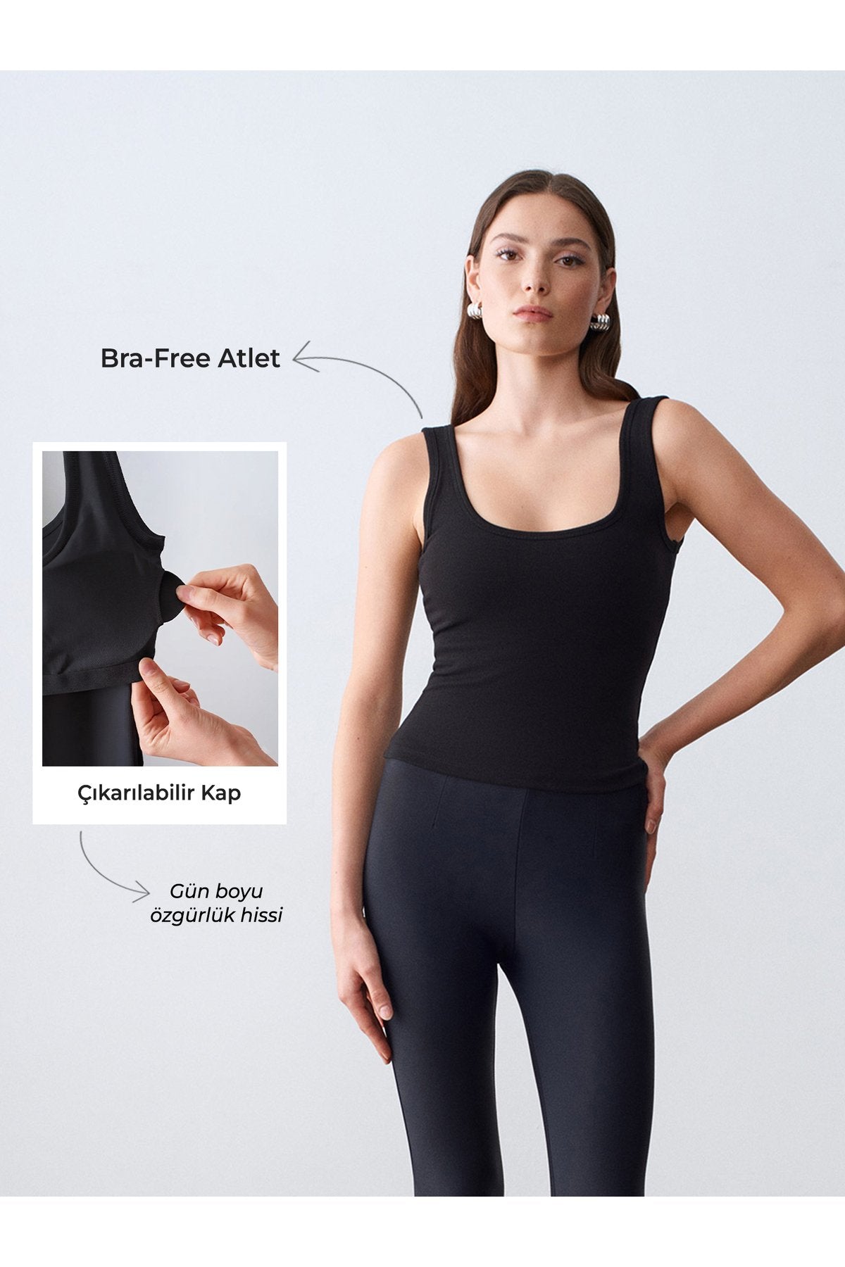 32807 Bra-Free Atlet-Siyah
