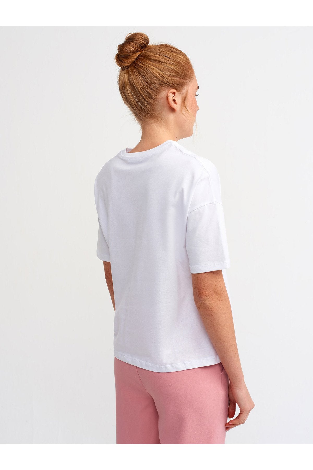 3683 Basic T-Shirt-Beyaz