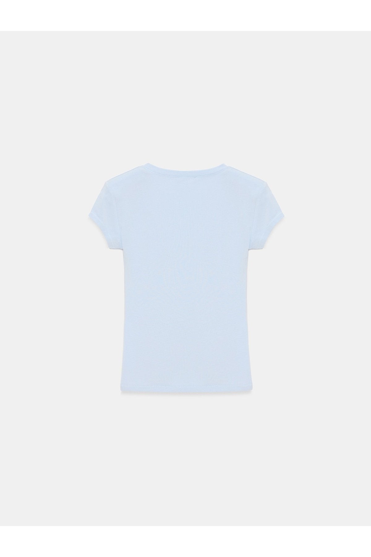 32799 V Yaka Top-Açık Mavi