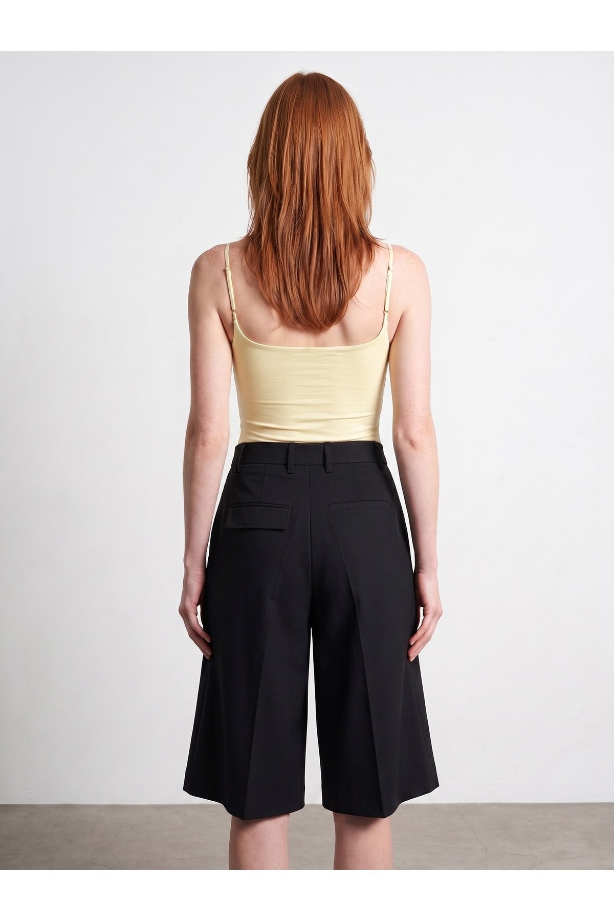 21216 Askılı Bodysuit-Açık Sarı