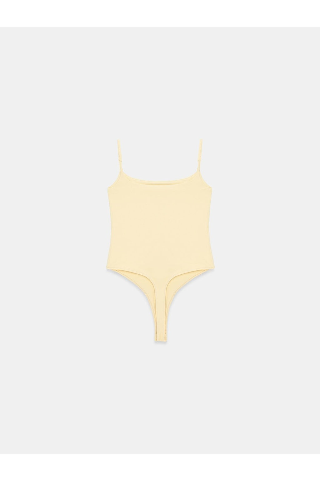 21216 Askılı Bodysuit-Açık Sarı