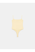 21216 Askılı Bodysuit-Açık Sarı