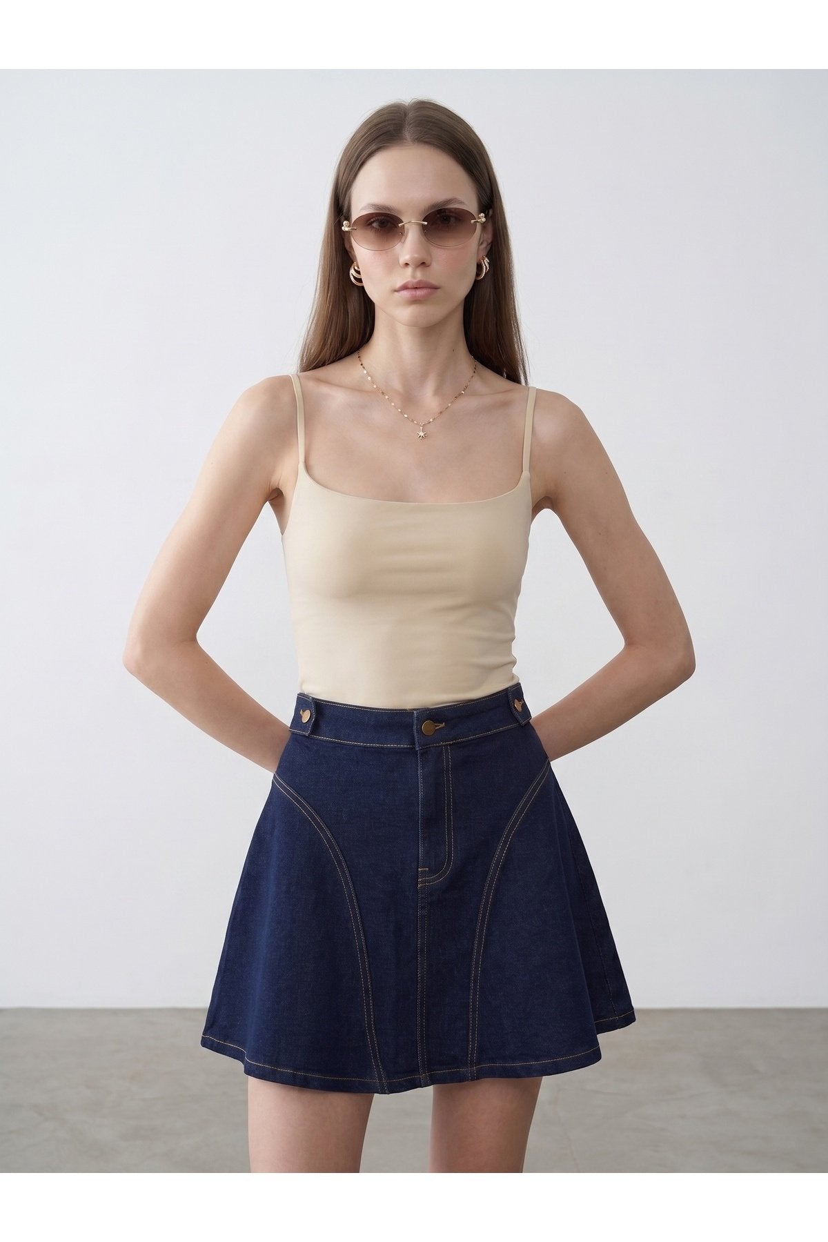 21200 Bra-Free Askılı Top-Taş