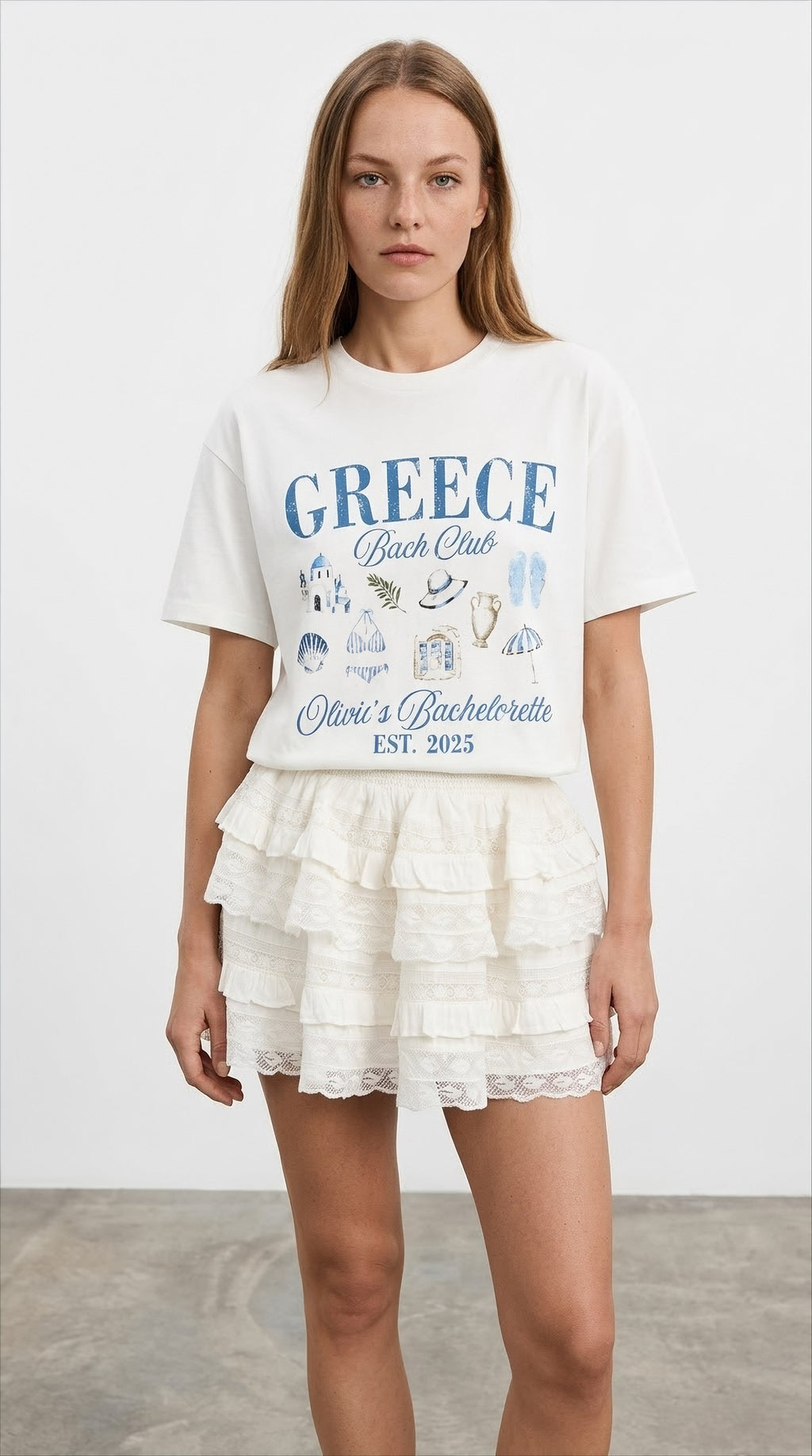 Greece baskılı Tshirt
